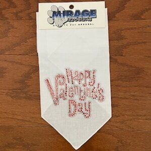 Mirage Pet Rhinestone Valentine's Bandana NWT